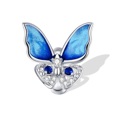 Charm din argint, Fluture Vis Albastru