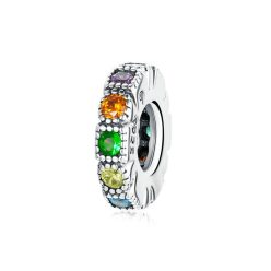Talisman spacer cu pietricele colorate