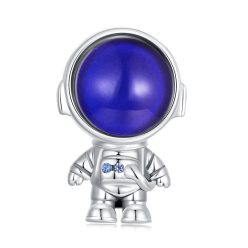 Talisman astronaut din argint