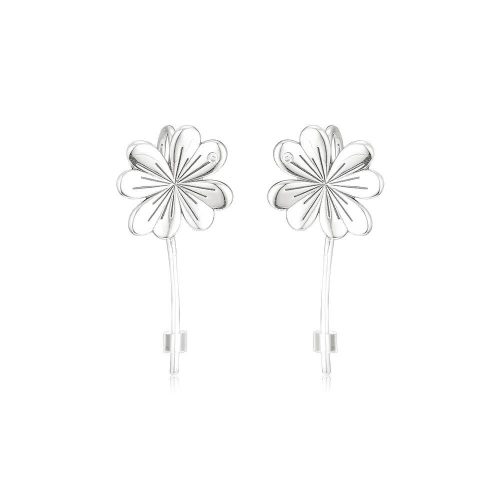 Cercei trifoi din argint