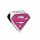 Talisman Super Woman cu model roz din argint