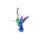Pandantiv colibri colorat din argint