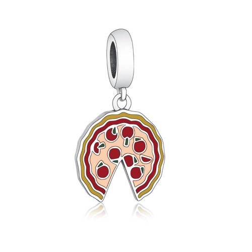 Pandantiv pizza din argint