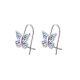 Cercei fluture cu pietre albastre din argint