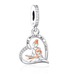 Pandantiv "Mama mea este prietena mea" din argint