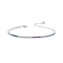   Brățară cu mărime reglabilă cu pietre colorate, 16-22 cm