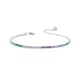 Brățară cu mărime reglabilă cu pietre colorate, 16-22 cm