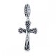 Pandantiv cruce pe cruce din argint