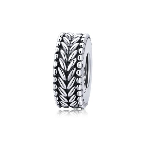Talisman spacer cu model de frunză din argint