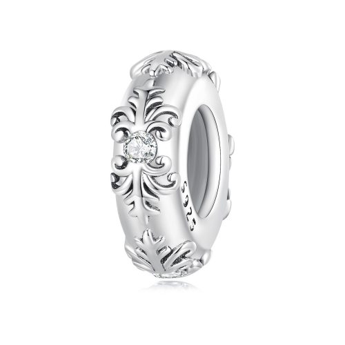 Talisman spacer cu model în relief din argint