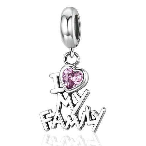 Pandantiv "I love my Family" din argint