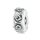 Talisman spacer cu model de trandafir din argint