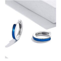 Cercei albastru minunat din argint