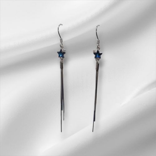 Cercei din argint „Cascada de Stele de Miez de Noapte”